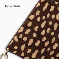 Selencia Nova coque arrière en cuir véritable avec porte-cartes Samsung Galaxy S26 - Fawn Chic