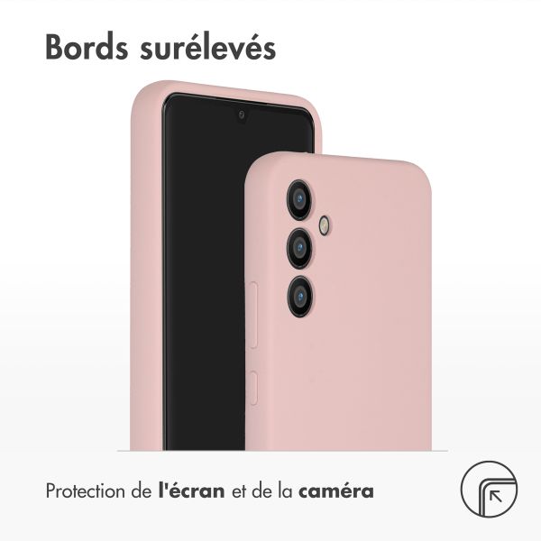 Accezz Coque Liquid Silicone Samsung Galaxy A34 (5G) - Rose