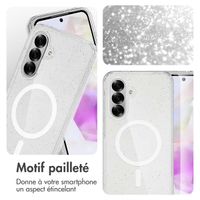 imoshion Coque Pailletée avec MagSafe Samsung Galaxy A36 - Paillettes Transparent