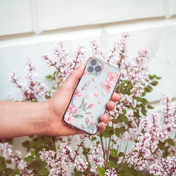 imoshion Coque Design iPhone Xr - Fleur - Rose