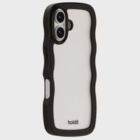 Holdit Coque Wavy Apple iPhone 16 - Black / Transparent