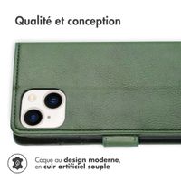 imoshion Étui de téléphone portefeuille Luxe iPhone 14 Plus - Vert