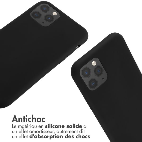 imoshion Coque en silicone avec cordon Apple iPhone 11 Pro - Noir