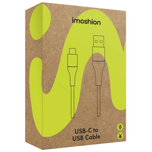 imoshion Braided USB-C vers câble USB-A - 1 mètre - Blanc