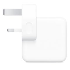 Apple Adaptateur secteur avec deux ports USB-C - 35 W - Type G - Prise pour le Royaume-Uni - Blanc