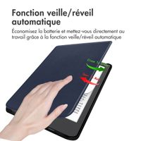 imoshion Étui de liseuse portefeuille Slim Hard Pocketbook Verse Lite - Bleu foncé