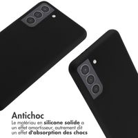 imoshion ﻿Coque en silicone avec cordon Samsung Galaxy S21 - Noir