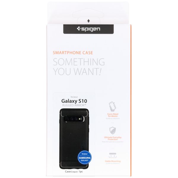 Spigen Coque Rugged Armor Samsung Galaxy S10 - Noir