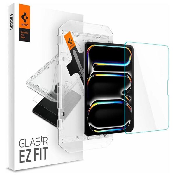 Spigen Protection d'écran en verre trempé GLAStR EZ Fit + Applicator iPad Pro 11 (2024) M4