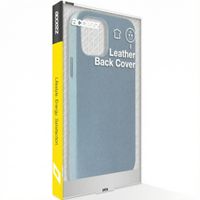 Accezz Leather Backcover avec MagSafe Apple iPhone 14 Pro Max - Bleu foncé
