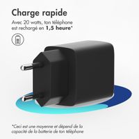 imoshion Adaptateur secteur 20 watts | USB-C - Noir