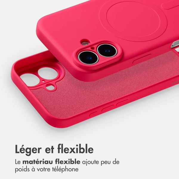 imoshion Coque Couleur avec MagSafe Apple iPhone 16 - Neon Pink