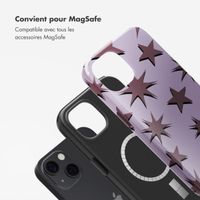 Selencia Coque arrière Vivid Tough avec MagSafe iPhone 13 - Stars Plum Lilac