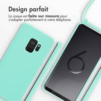 imoshion Coque en silicone avec cordon Samsung Galaxy S9 - Menthe verte