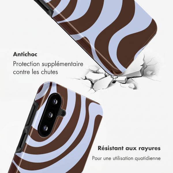 Selencia Coque arrière Vivid Samsung Galaxy A17 (5G) / (4G) - Dream Swirl Chocolate