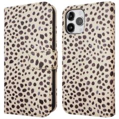 imoshion Étui de télephone portefeuille Design Apple iPhone 12 (Pro) - Black And White Dots