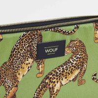 Wouf Daily Pochette ordinateur 13-14 pouces - Olive Leopard