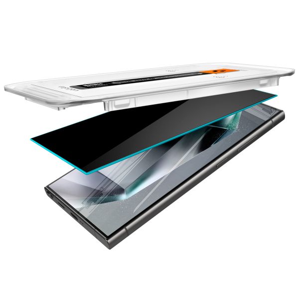 Spigen Protection d'écran en verre trempé GLAStR Privacy Applicator Samsung Galaxy S24 Ultra