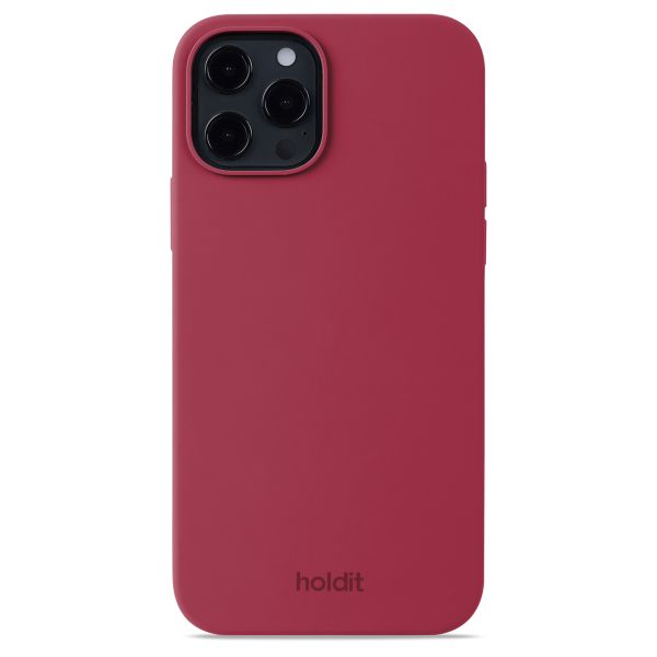 Holdit Coque Silicone iPhone 12 (Pro) - Red Velvet