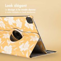 imoshion Coque tablette Design rotatif à 360° iPad Pro 13 (2024) M4 - Yellow Flowers