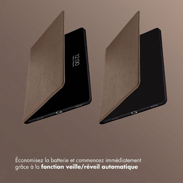 Selencia Coque tablette Riva Samsung Galaxy Tab S11 - Mocha Brown