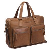 The Chesterfield Brand Sac ordinateur 17 pouces Misha - Cuir véritable - Cognac