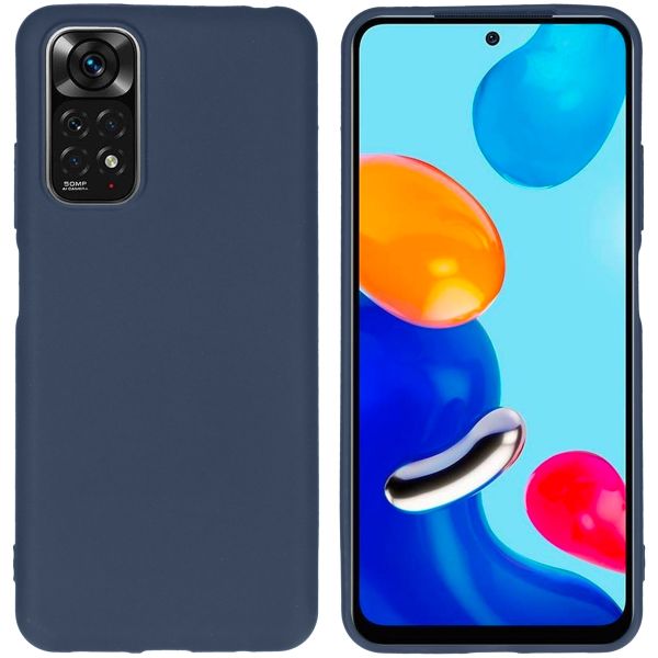 imoshion Coque Couleur Xiaomi Redmi Note 11 (4G) / Note 11S (4G) - Bleu foncé