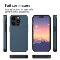 imoshion Coque arrière avec porte-cartes Apple iPhone 15 Pro - Bleu foncé