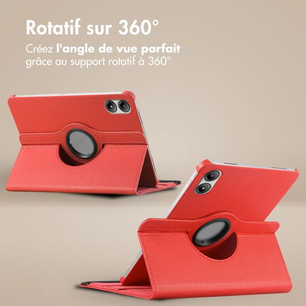 imoshion Coque tablette rotatif à 360° Xiaomi Redmi Pad Pro / POCO Pad - Rouge