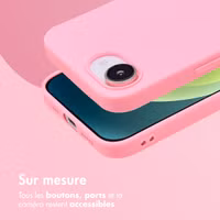 imoshion Coque Couleur Apple iPhone 16e - Bubblegum Pink