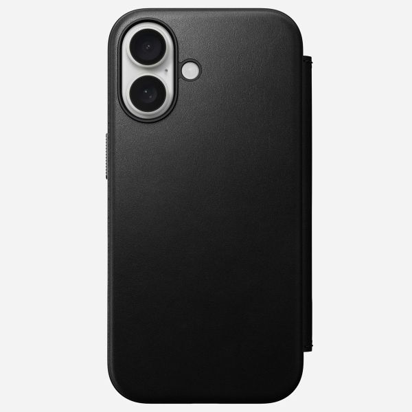 Nomad Étui de téléphone portefeuille Modern Leather Folio iPhone 16 - Black