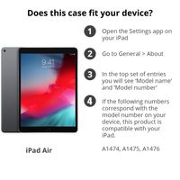 imoshion Coque tablette de luxe iPad Air 2 (2014) / Air 1 (2013) - Bleu foncé