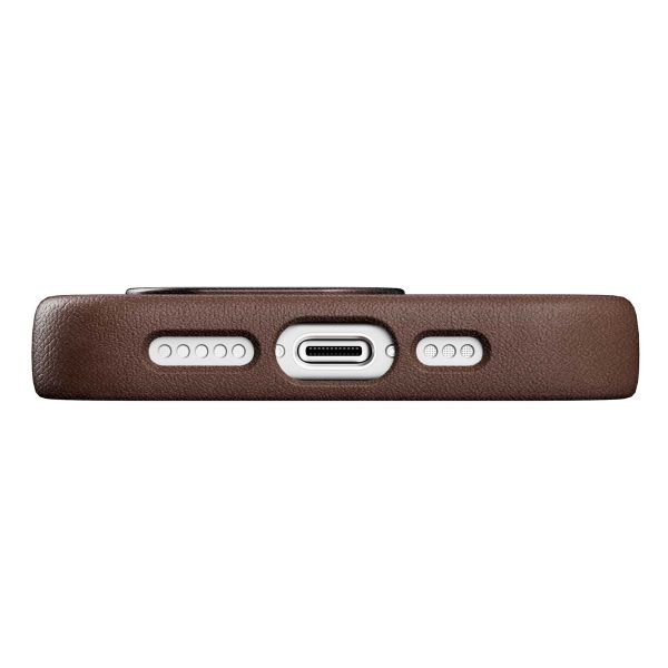 Woodcessories Coque Bio Leather MagSafe Apple iPhone 15 - Marron