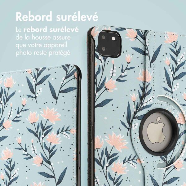 imoshion Coque tablette Design rotatif à 360° iPad Pro 11 (2024) M4 - Flowers