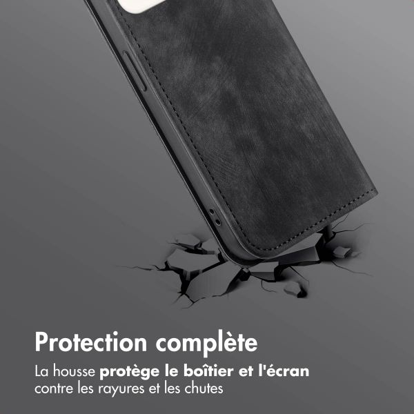 imoshion Étui de téléphone portefeuille Slim Apple iPhone 14 / 13 - Noir