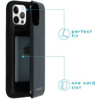 imoshion Coque avec support de passe iPhone 12 (Pro) - Noir