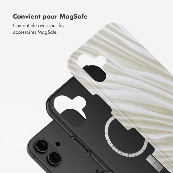 Selencia Coque arrière Vivid avec MagSafe Apple iPhone 16 - Nature Light Brown