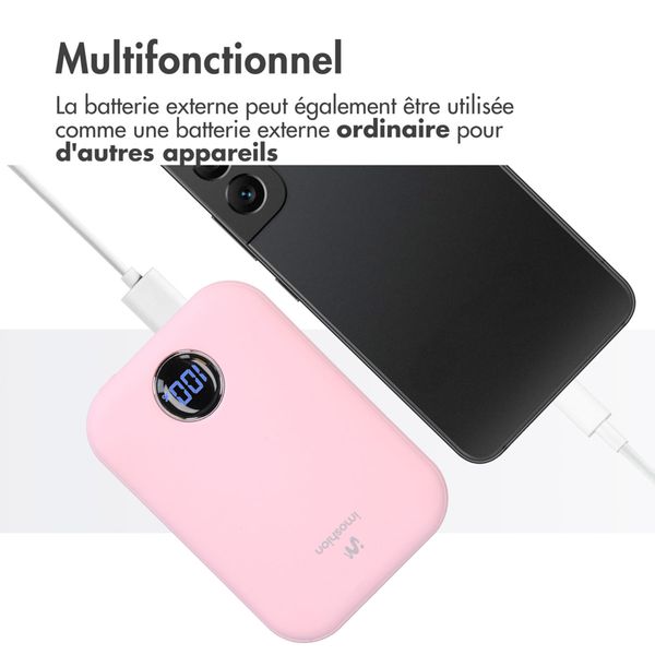 imoshion Batterie externe MagSafe 10.000 mAh - Batterie externe sans fil - Rose