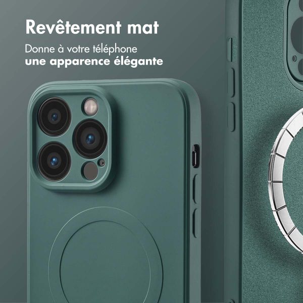 imoshion Coque Couleur avec MagSafe Apple iPhone 14 Pro - Vert foncé