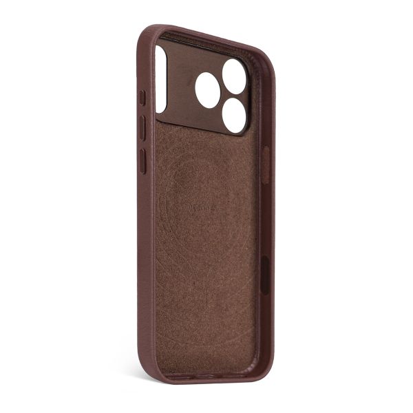 Decoded Coque en cuir MagSafe Apple iPhone 17 Pro Max - Chocolate Brown