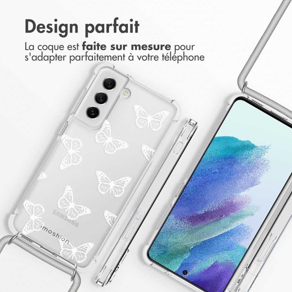 imoshion Coque Design avec cordon Samsung Galaxy S21 FE - Butterfly