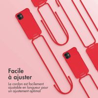imoshion Coque de couleur avec cordon amovible Apple iPhone 11 - Rouge