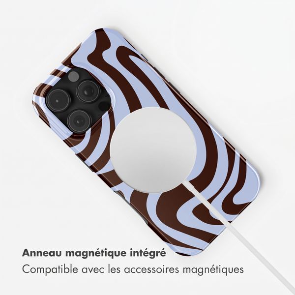 Selencia Coque arrière Vivid avec MagSafe Apple iPhone 16 Pro - Dream Swirl Chocolate