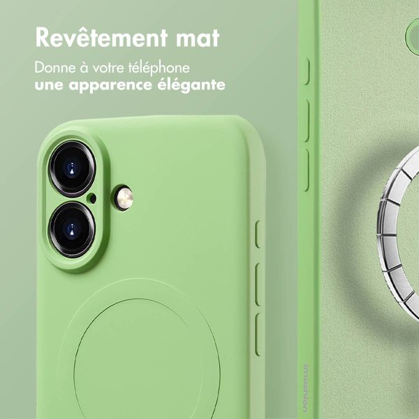 imoshion Coque Couleur avec MagSafe Apple iPhone 16 - Vert