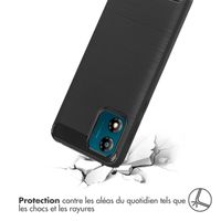 imoshion Coque Brushed Motorola Moto E13 - Noir