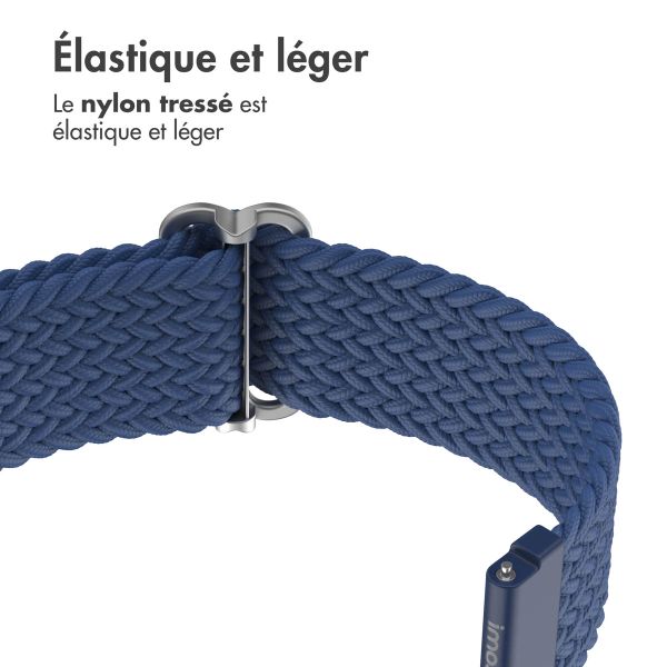 imoshion Bracelet tissée en nylon - Connexion universelle 22 mm - Bleu foncé