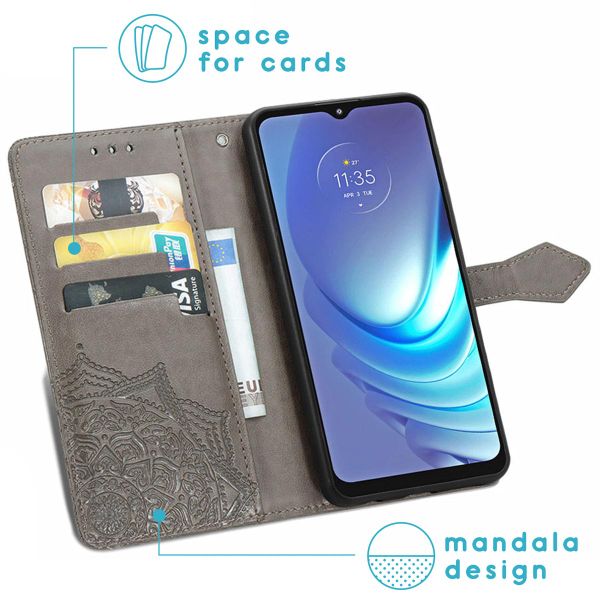 imoshion Etui de téléphone portefeuille Motorola Moto G50 - Gris