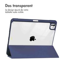 imoshion Coque tablette rigide Trifold Apple iPad Pro 11 (2024) M4 - Bleu foncé