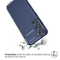 imoshion Coque silicone Carbon Samsung Galaxy S23 - Bleu