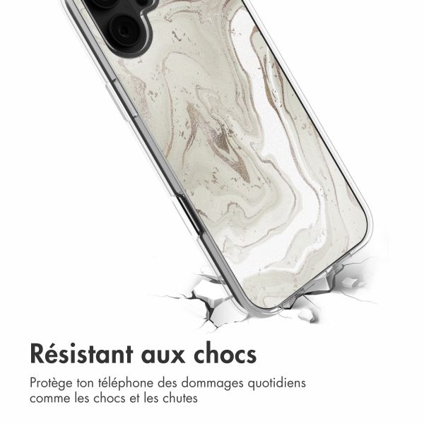 imoshion Coque design pour iPhone 16 - Sandy Marble